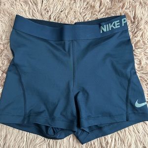 Medium Navy Nike Pro Spandex Shorts